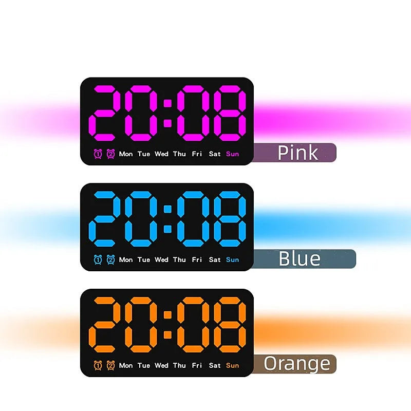 Voice Control Large Digital Wall Clock