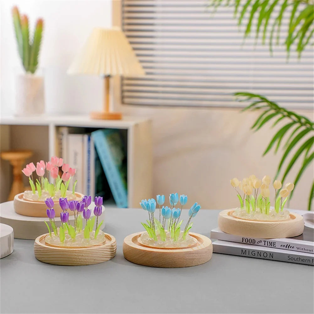 Artificial Tulip Flower Night Light