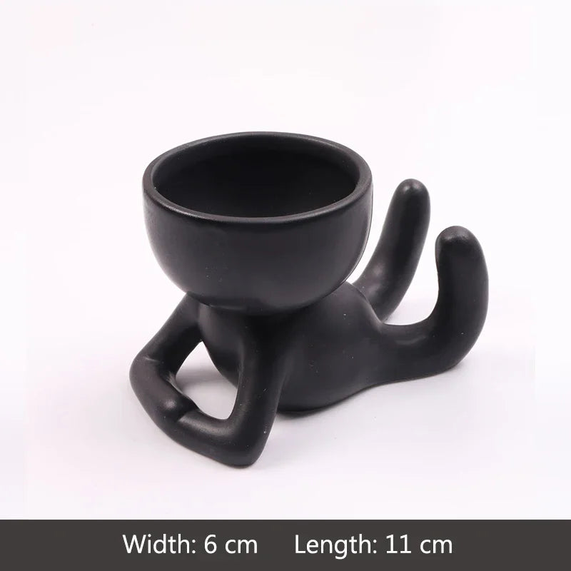 Imitation Humanoid Ceramic Flower Pot