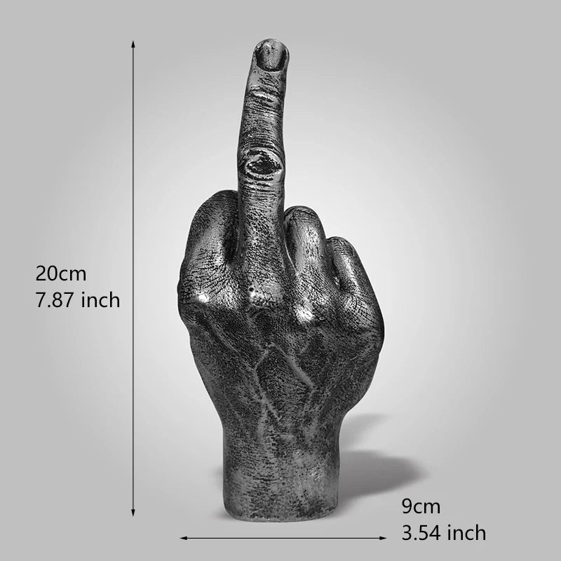 Resin Ornaments Of Middle Finger Statue