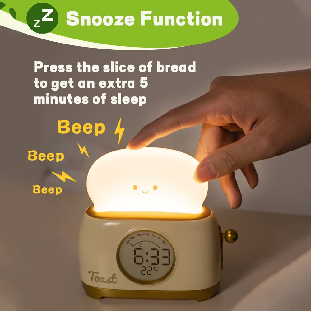 Kid Alarm Clock LED Night