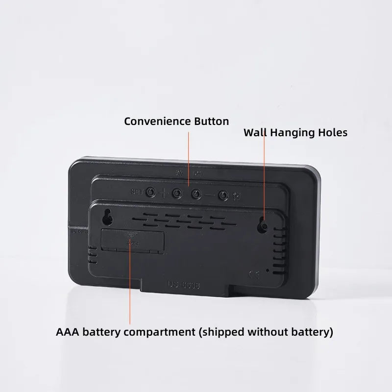 Voice Control Large Digital Wall Clock