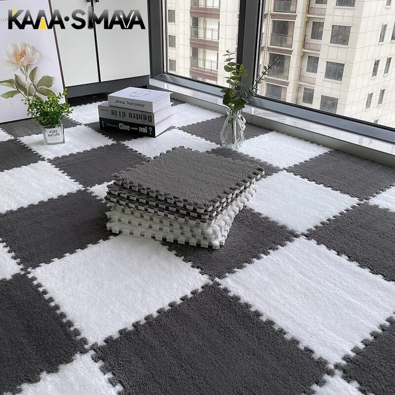 30x30cm Plush Puzzle Foam Floor Mat