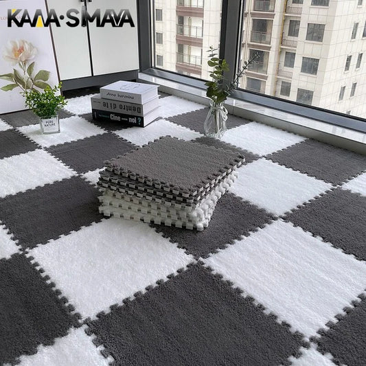 30x30cm Plush Puzzle Foam Floor Mat
