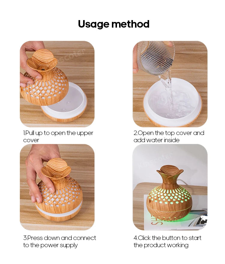 Wood Grain Humidifier 300ml