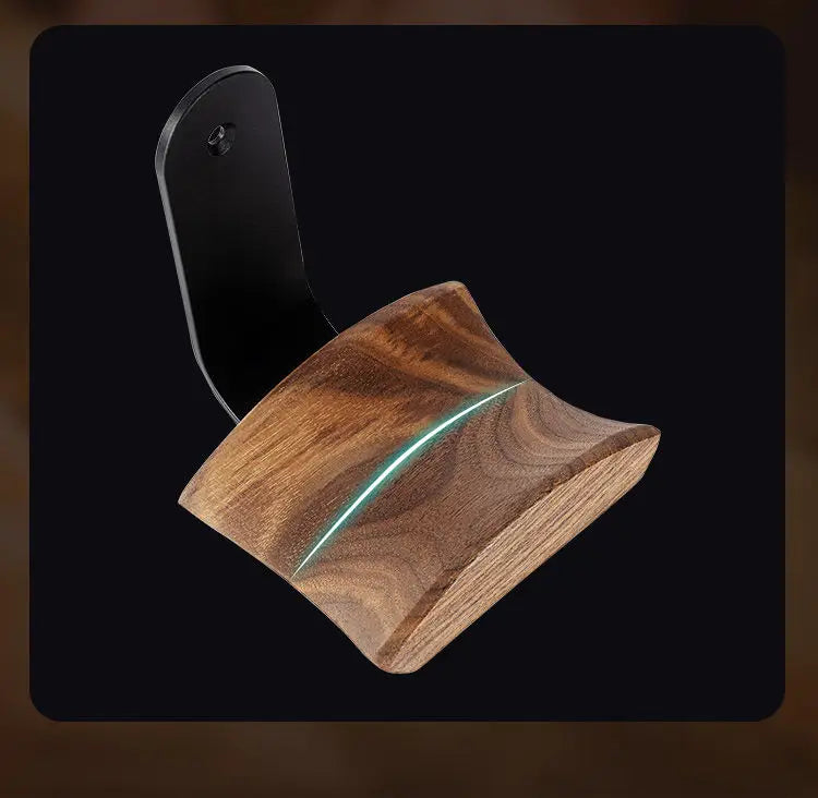 Pure Wood Walnut Headphone Stand