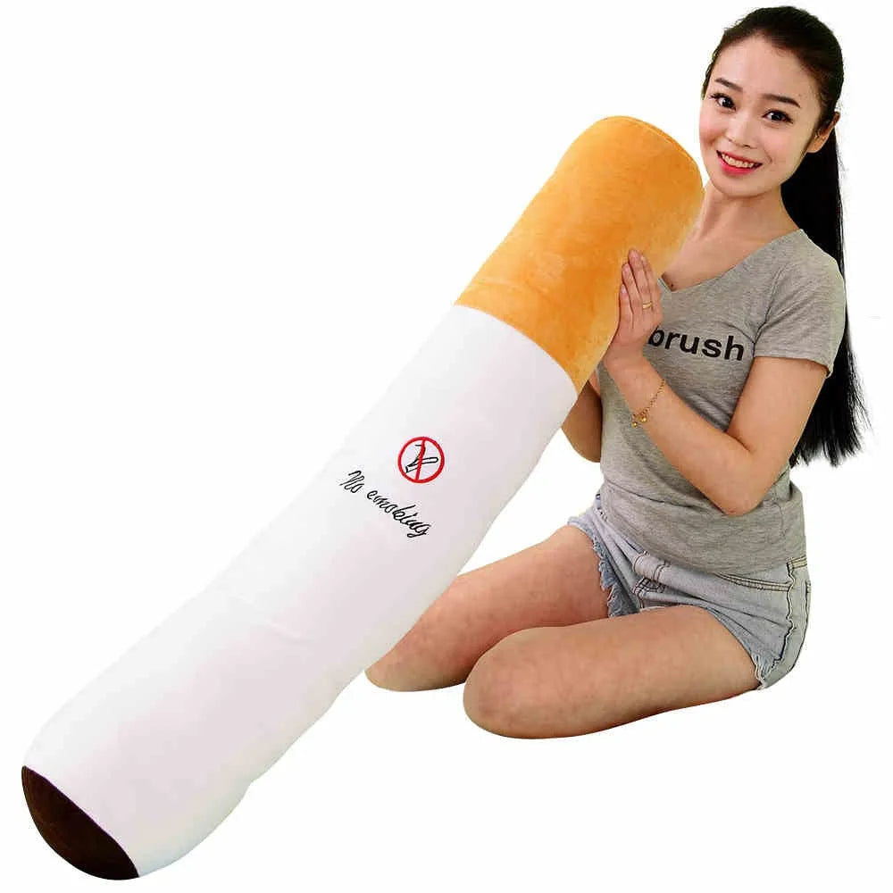 Smoking Cylindrical Sleeping Cushion Cigarette Pillow Plush