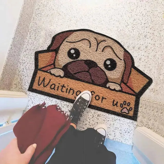 Cartoon Sand Scraping Dust Door Entrance