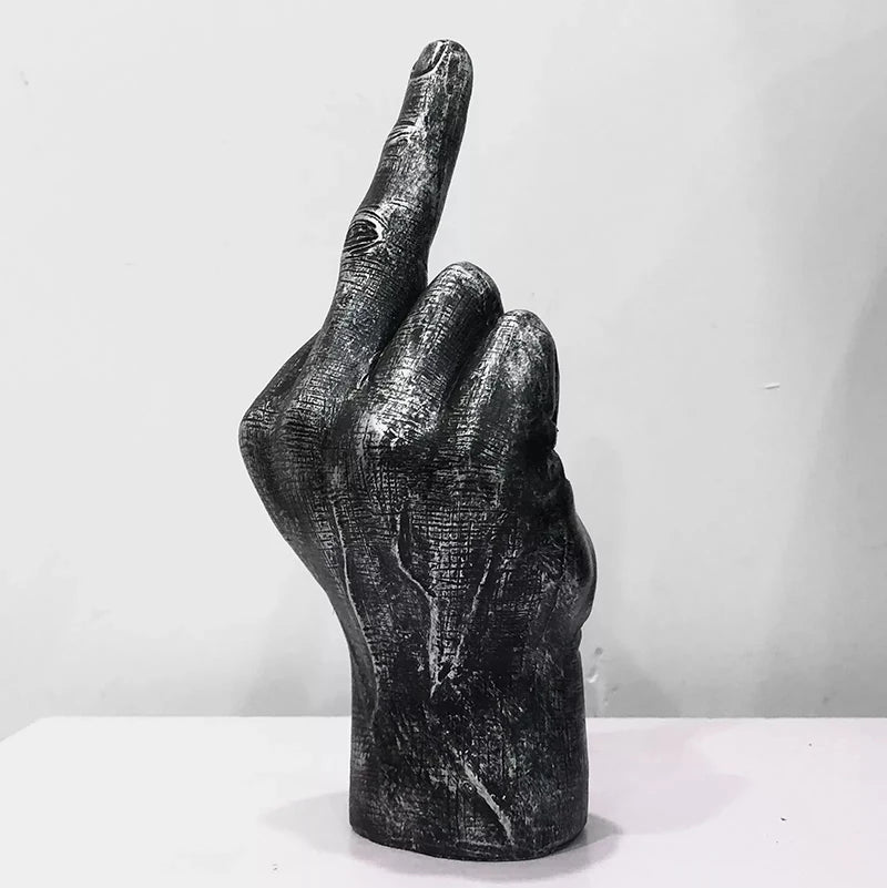 Resin Ornaments Of Middle Finger Statue