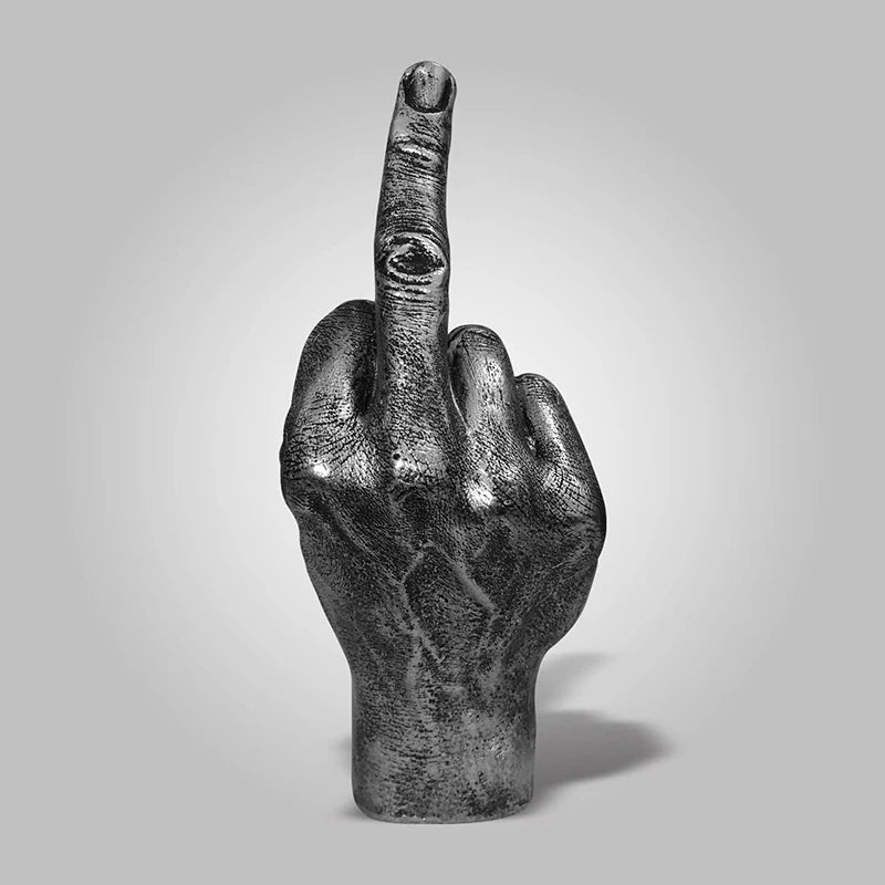 Resin Ornaments Of Middle Finger Statue