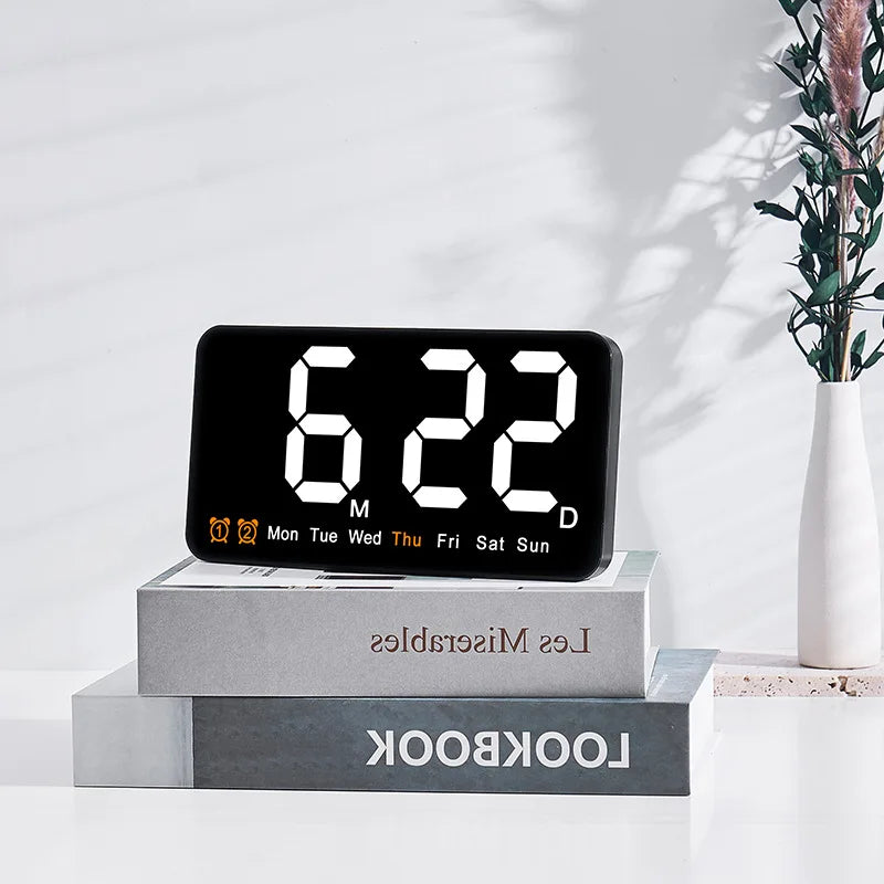 Voice Control Large Digital Wall Clock