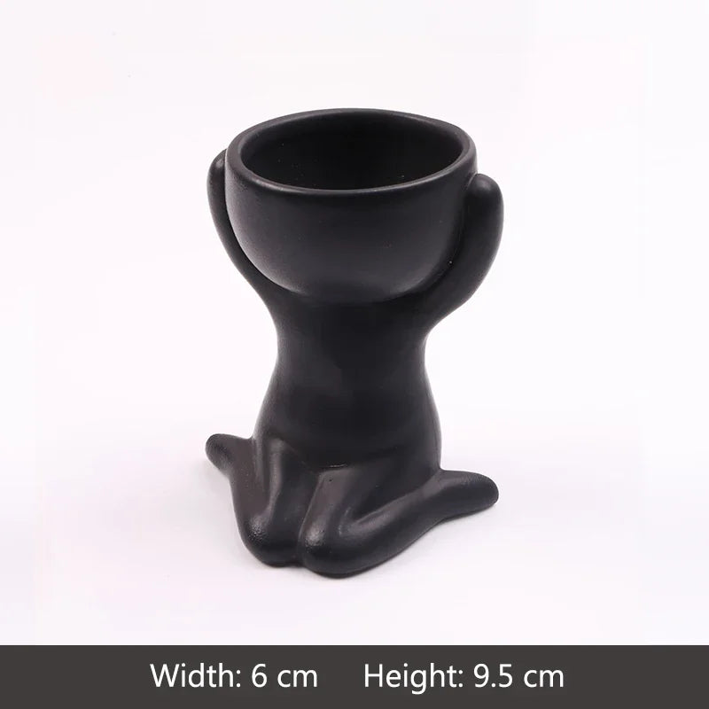Imitation Humanoid Ceramic Flower Pot