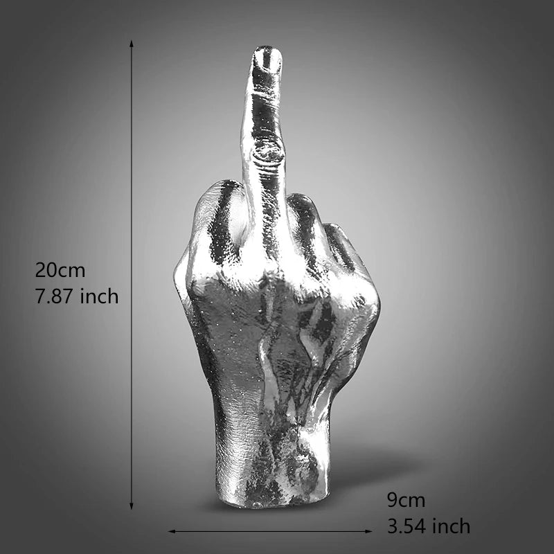 Resin Ornaments Of Middle Finger Statue