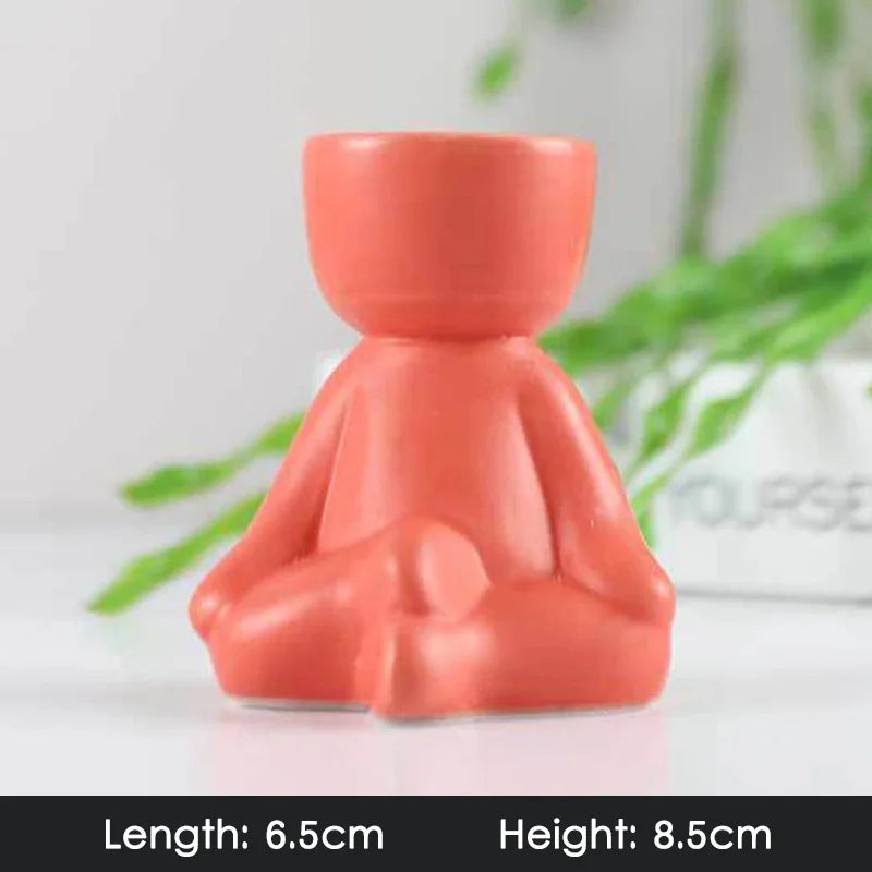 Imitation Humanoid Ceramic Flower Pot