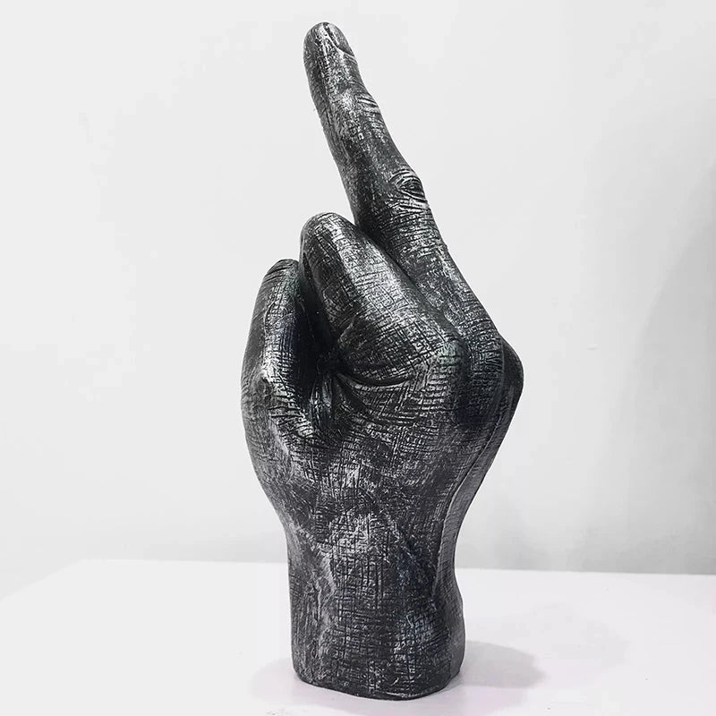 Resin Ornaments Of Middle Finger Statue