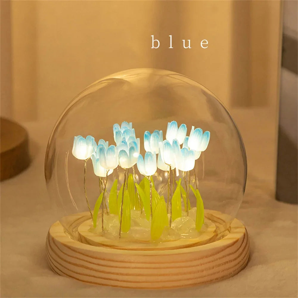 Artificial Tulip Flower Night Light