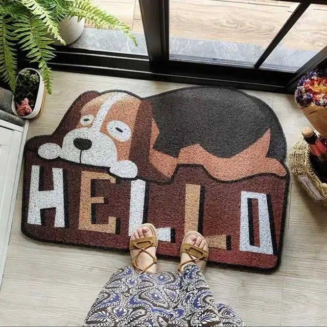Cartoon Sand Scraping Dust Door Entrance