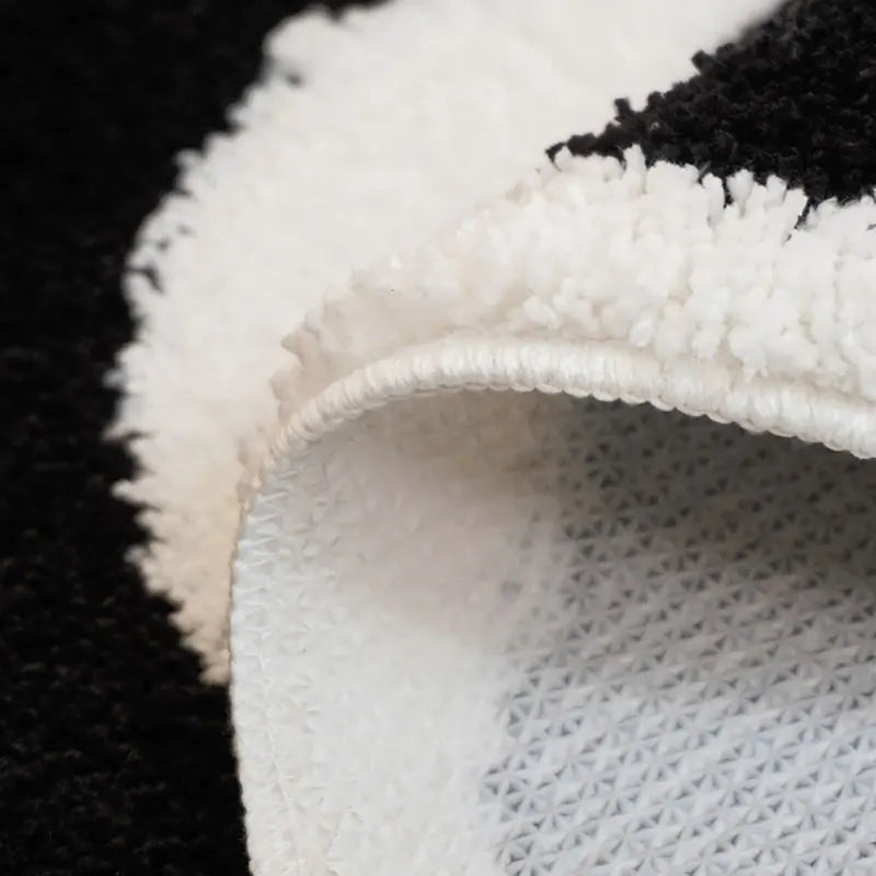 Cartoon Black Briquettes Carpet
