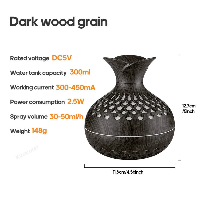 Wood Grain Humidifier 300ml