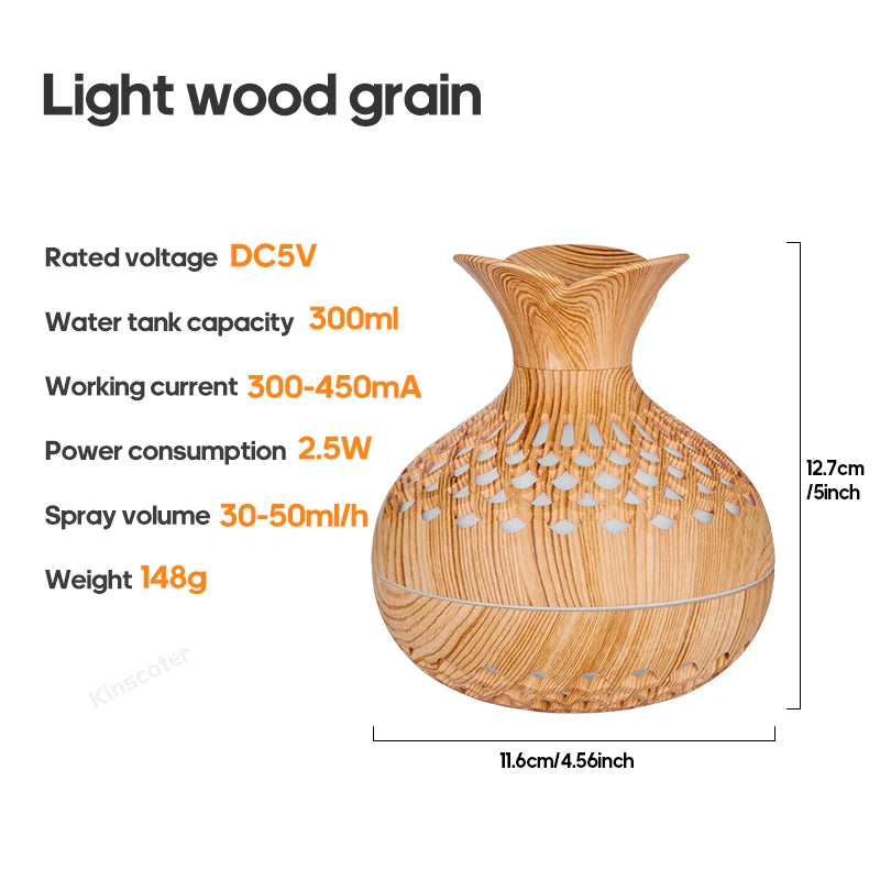 Wood Grain Humidifier 300ml