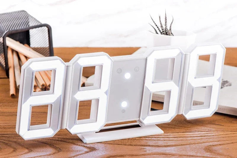 Clock 3D LED Digital Alarm Clock Wall Clock