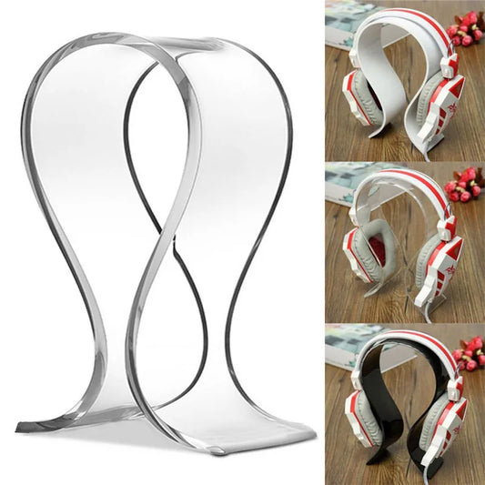 3mm Universal Acrylic Headphone Headset Earphone Stand Holder