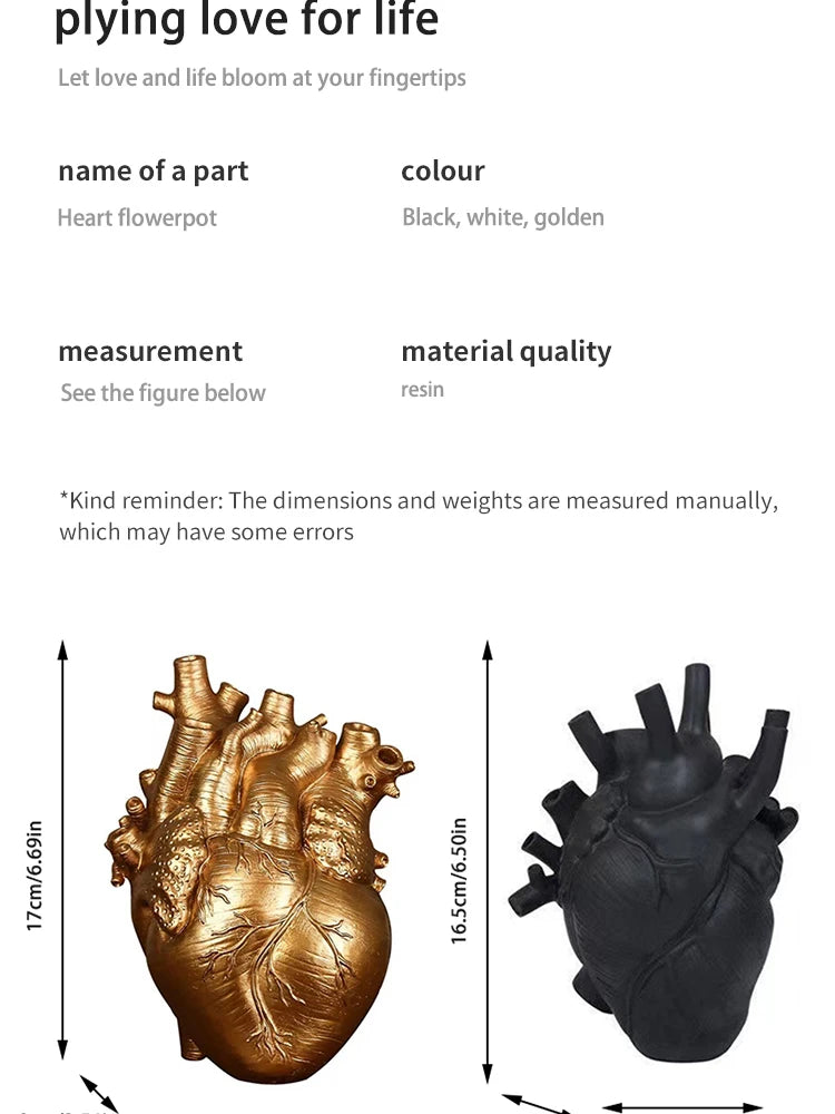 Heart Vase Personalised Sculpture