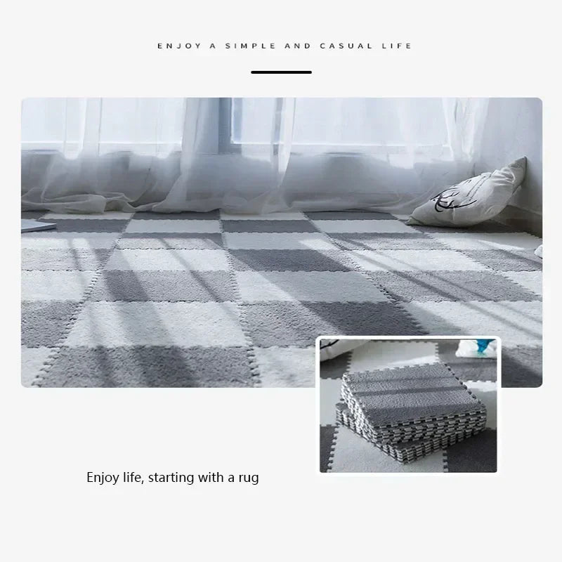 30x30cm Plush Puzzle Foam Floor Mat