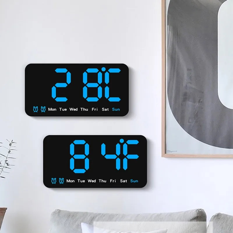 Voice Control Large Digital Wall Clock