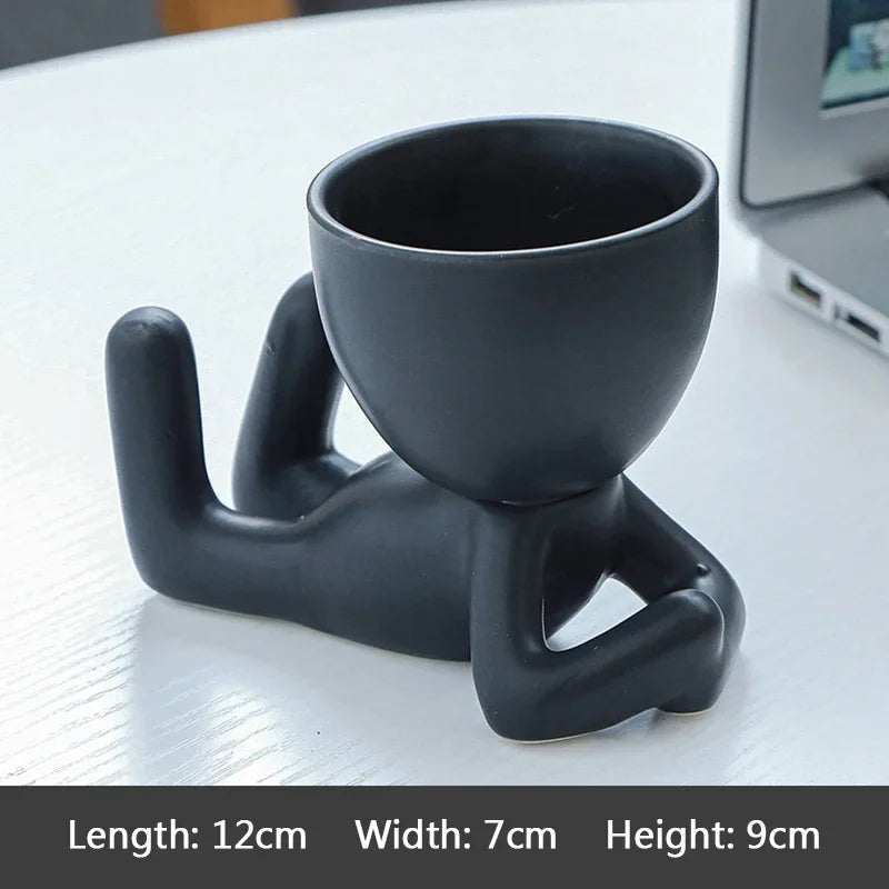Imitation Humanoid Ceramic Flower Pot