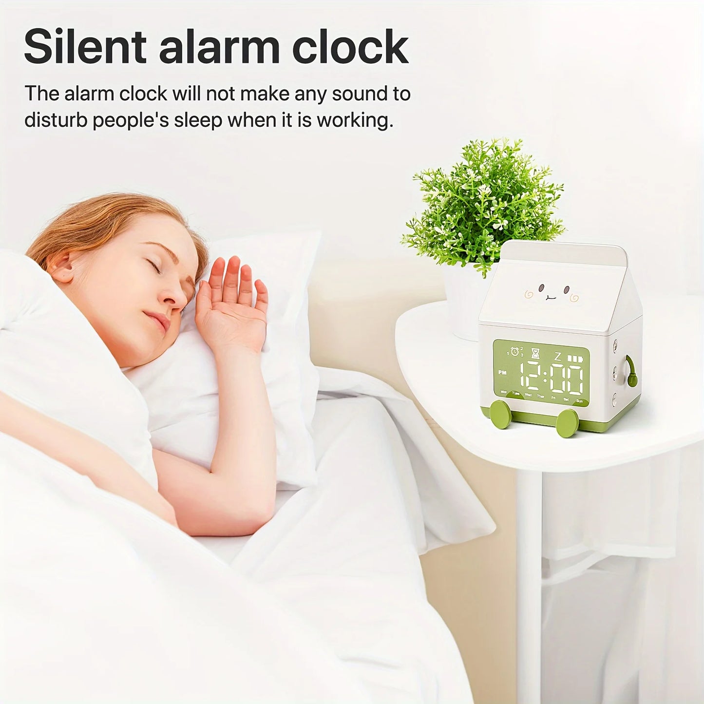 Creative Milk Box Digital Alarm Clock