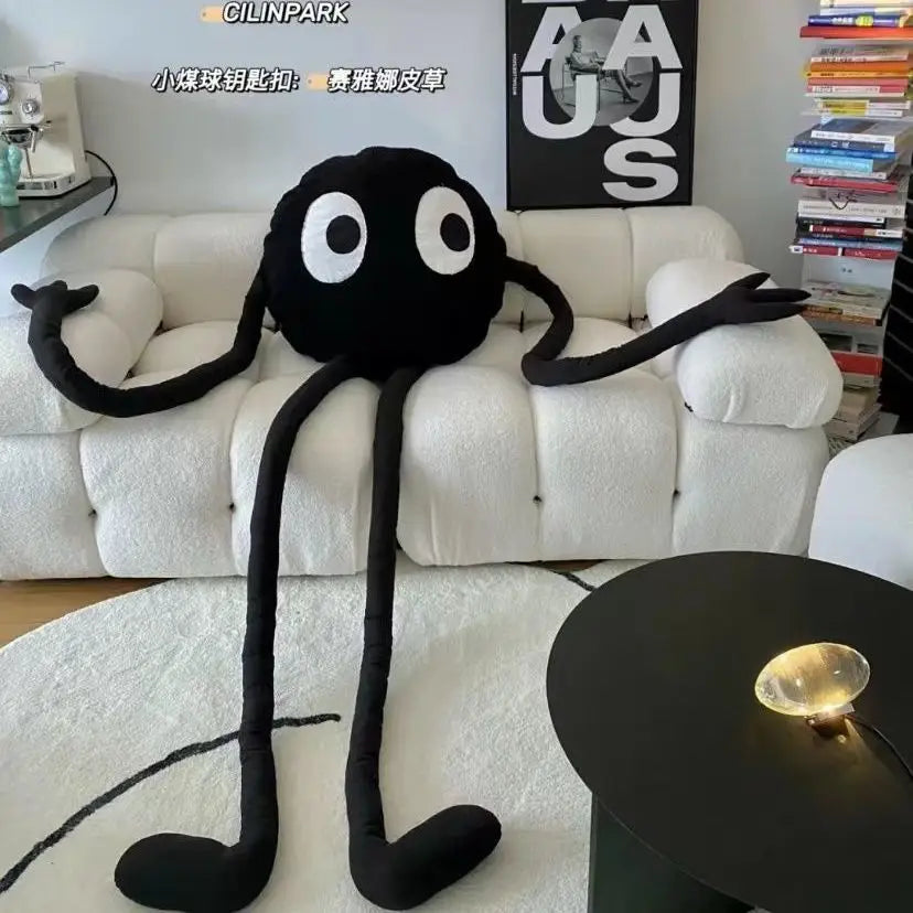 Cushion Black Coal Ball Doll Sofa