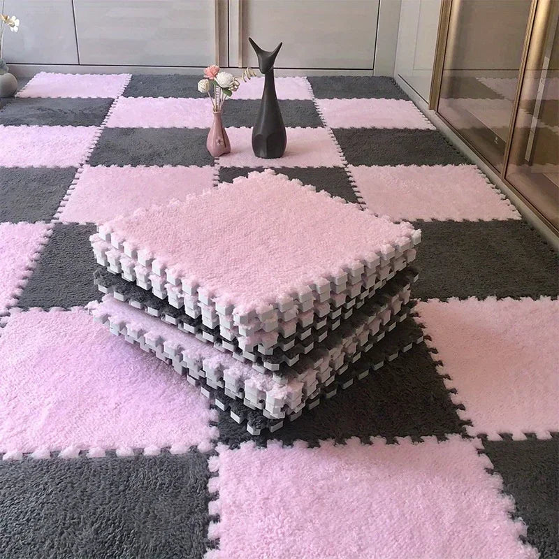 30x30cm Plush Puzzle Foam Floor Mat