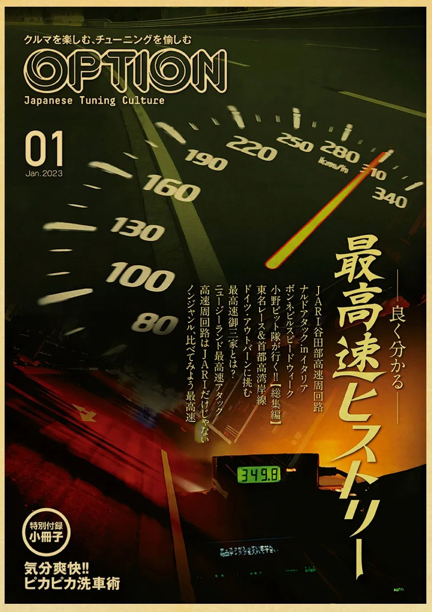 JDM Car Japan Retrofit Racing Retro 90s Poster Wall