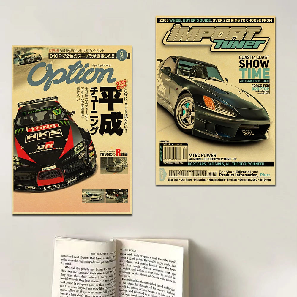 JDM Car Japan Retrofit Racing Retro 90s Poster Wall