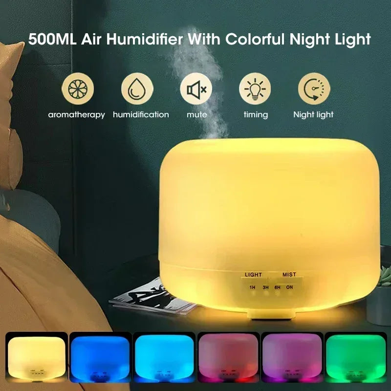 Night Lights Mini Humidifier For Car Home Bedroom