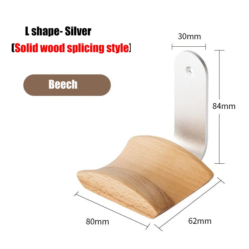 Pure Wood Walnut Headphone Stand