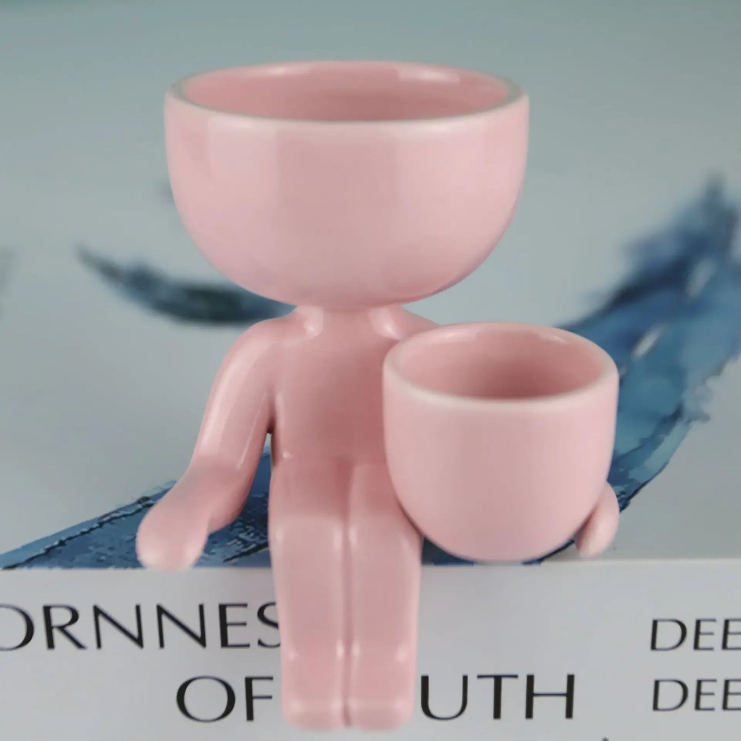 Imitation Humanoid Ceramic Flower Pot