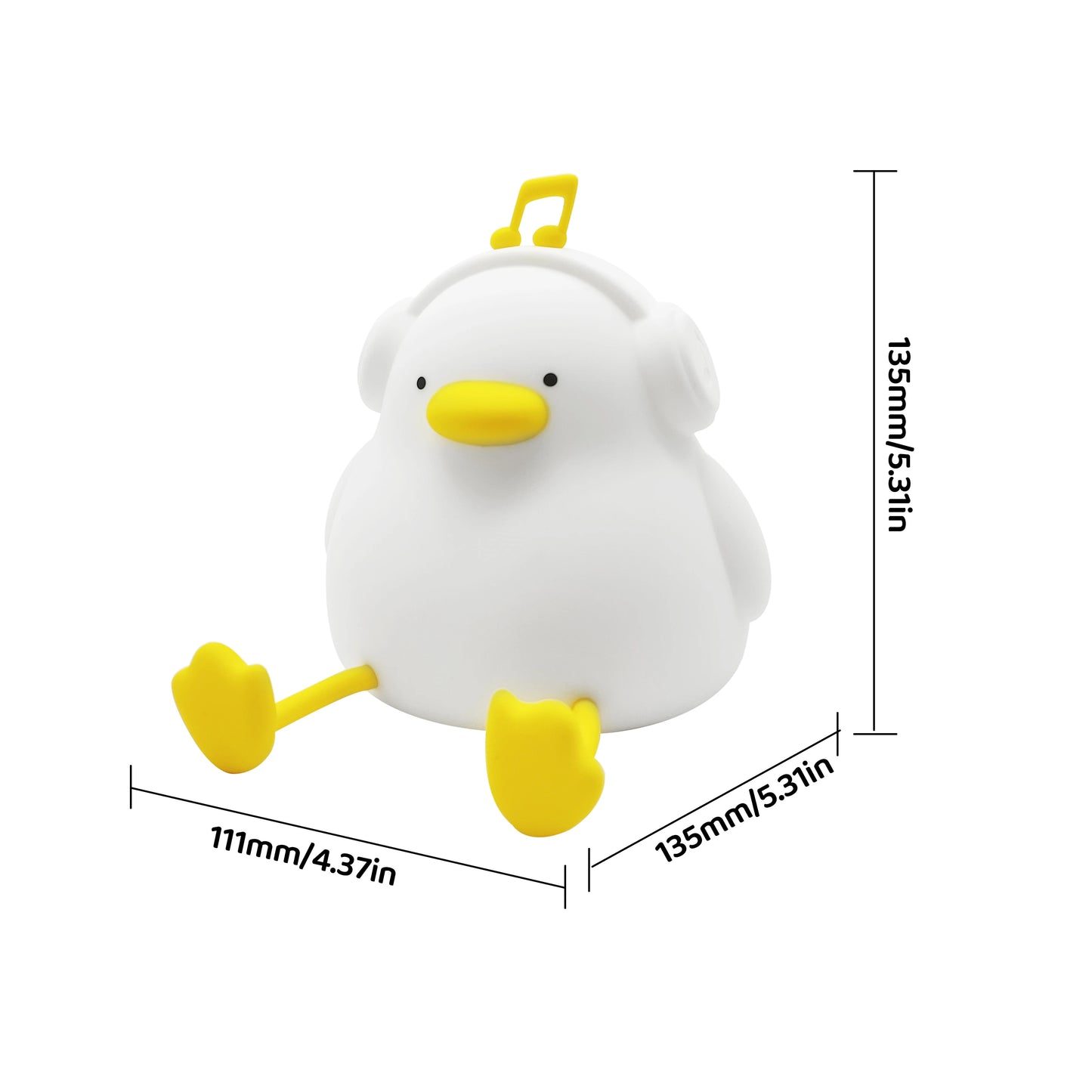 LED Night light Cute duck Cartoon animals Silicone lamp
