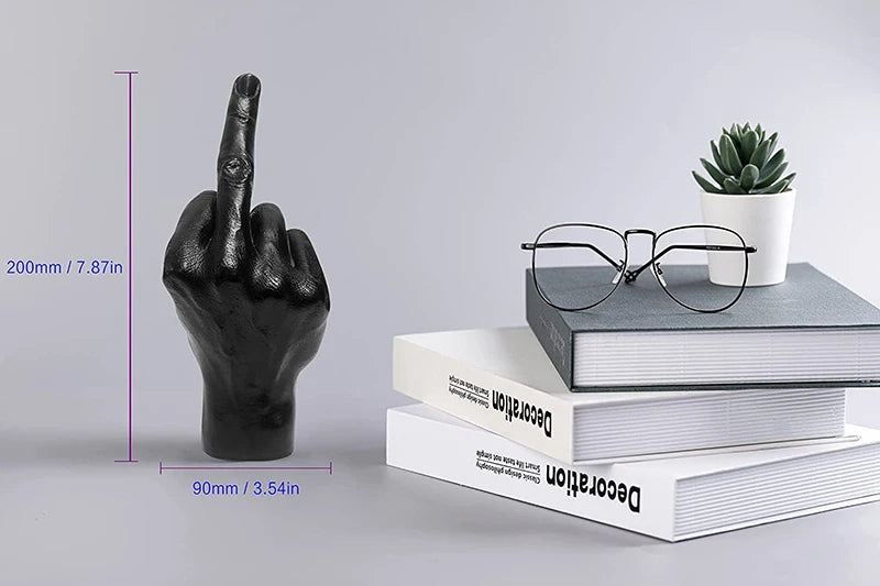Resin Ornaments Of Middle Finger Statue