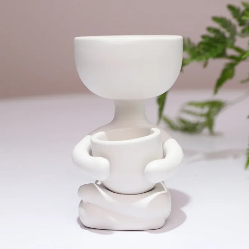 Imitation Humanoid Ceramic Flower Pot