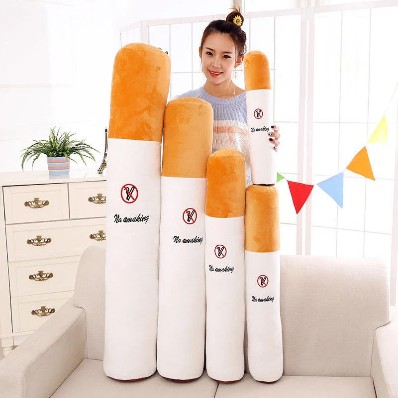 Smoking Cylindrical Sleeping Cushion Cigarette Pillow Plush