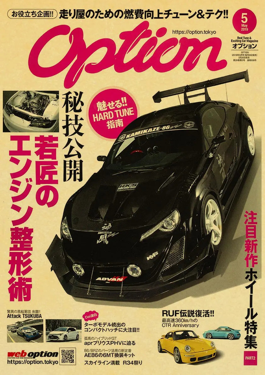 JDM Car Japan Retrofit Racing Retro 90s Poster Wall