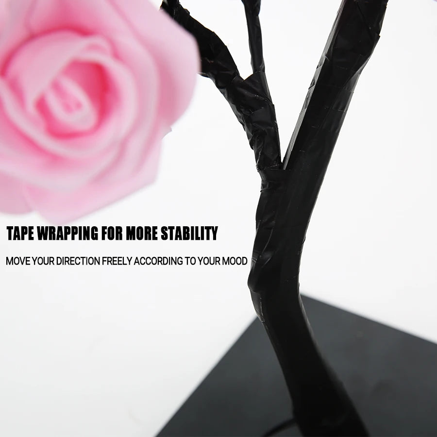 LED Table Lamp Rose Flower Tree