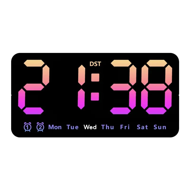 Voice Control Large Digital Wall Clock