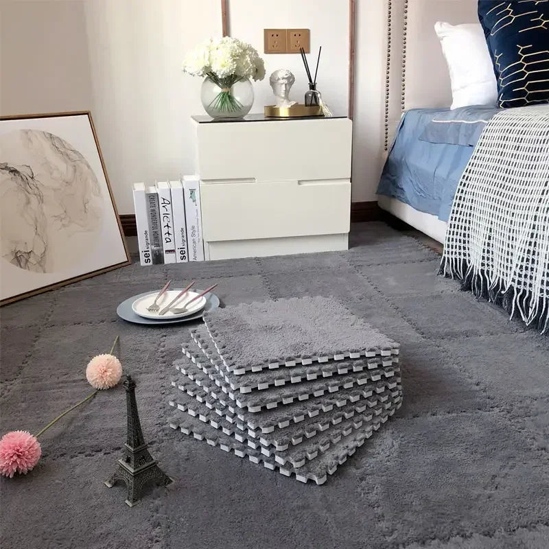30x30cm Plush Puzzle Foam Floor Mat