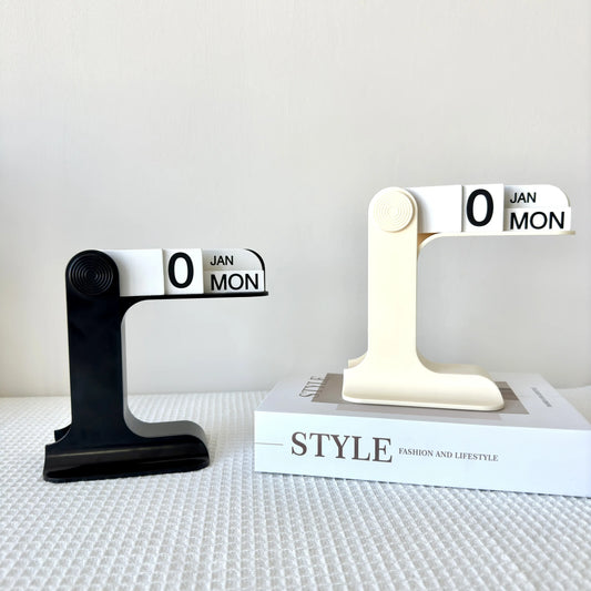 Minimalist Style Plastic Creative Perpetual Calendar