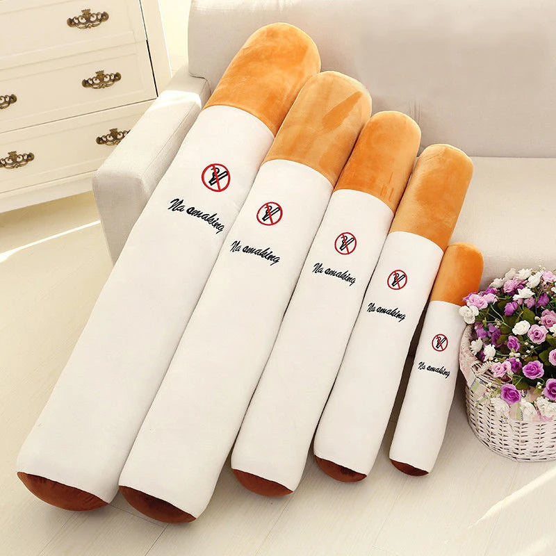 Smoking Cylindrical Sleeping Cushion Cigarette Pillow Plush
