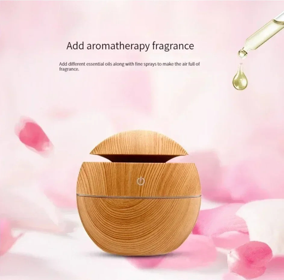 Mini Home Wood Grain Air Humidifier