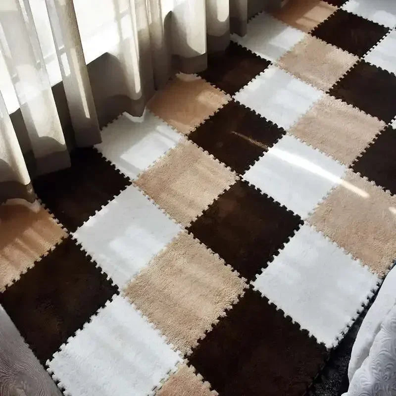 30x30cm Plush Puzzle Foam Floor Mat